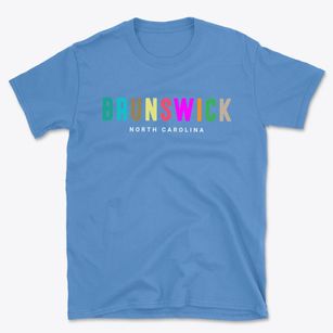 Brunswick North Carolina Color Pop Basic T-Shirt