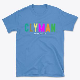 Clyman Wisconsin Color Pop Basic T-Shirt