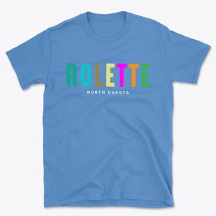 Rolette North Dakota Color Pop Basic T-Shirt