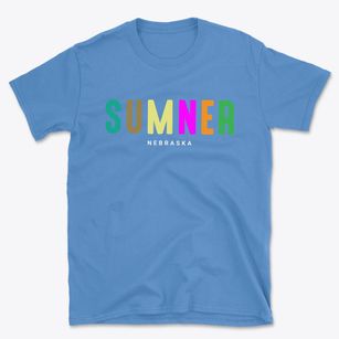 Sumner Nebraska Color Pop Basic T-Shirt