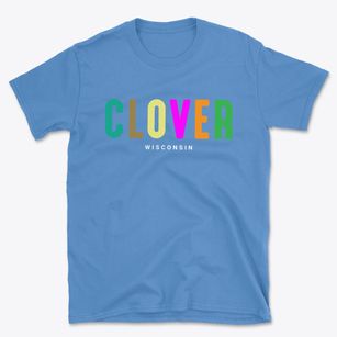 Clover Wisconsin Color Pop Basic T-Shirt