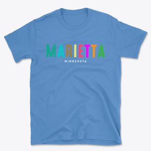 Marietta Minnesota Color Pop Basic T-Shirt