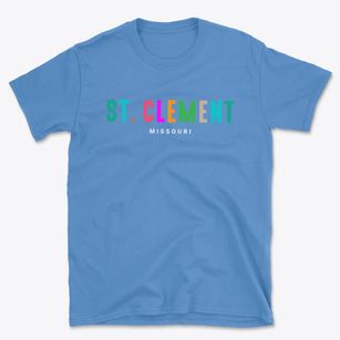 St. Clement Missouri Color Pop Basic T-Shirt