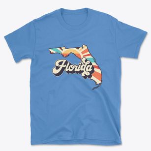  Florida Retro Art Basic T-Shirt