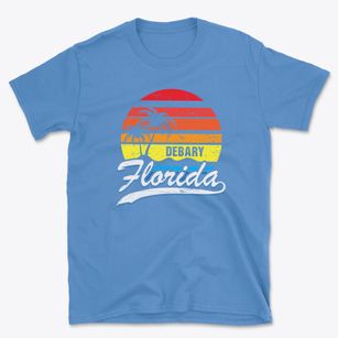 Debary Florida Palm Tree Sunset Basic T-Shirt