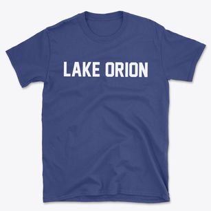 Lake Orion Michigan Classic Block Basic T-Shirt