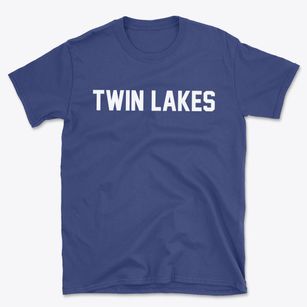 Twin Lakes New Mexico Classic Block Basic T-Shirt