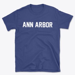 Ann Arbor Michigan Classic Block Basic T-Shirt