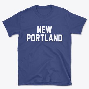 New Portland Maine Classic Block Basic T-Shirt