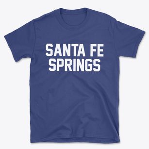 Santa Fe Springs California Classic Block Basic T-Shirt