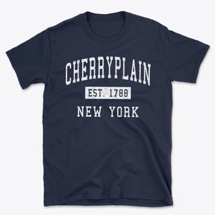 Cherryplain New York Classic Established Basic T-Shirt