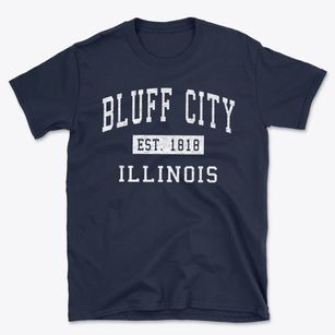 Bluff City Illinois Classic Established Basic T-Shirt