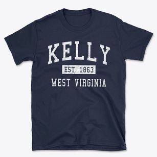 Kelly West Virginia Classic Established Basic T-Shirt