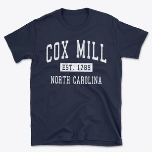 Cox Mill North Carolina Classic Established Basic T-Shirt