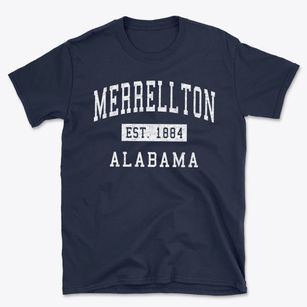 Merrellton Alabama Classic Established Basic T-Shirt