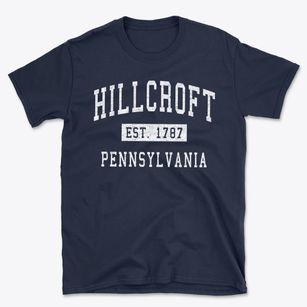 Hillcroft Pennsylvania Classic Established Basic T-Shirt