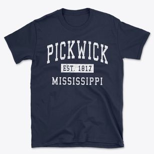 Pickwick Mississippi Classic Established Basic T-Shirt