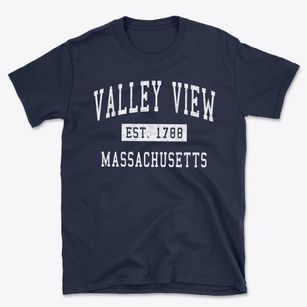 Valley View Massachusetts Classic Established Basic T-Shirt