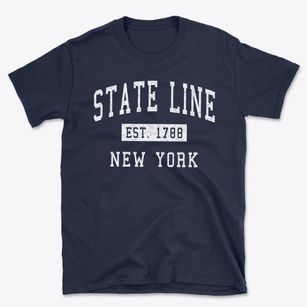 State Line New York Classic Established Basic T-Shirt
