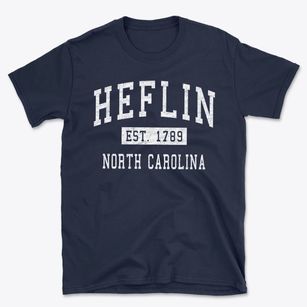 Heflin North Carolina Classic Established Basic T-Shirt