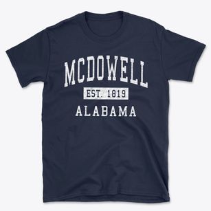 Mcdowell Alabama Classic Established Basic T-Shirt
