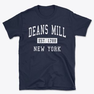 Deans Mill New York Classic Established Basic T-Shirt