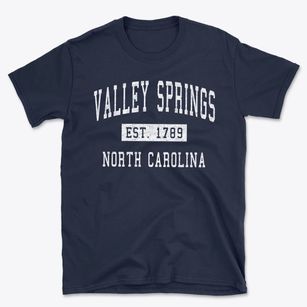 Valley Springs North Carolina Classic Established Basic T-Shirt