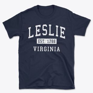 Leslie Virginia Classic Established Basic T-Shirt