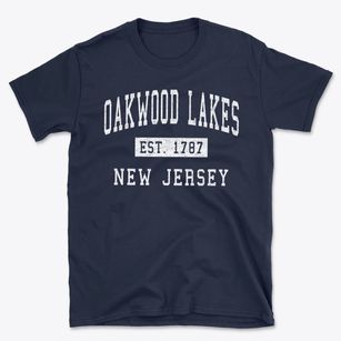 Oakwood Lakes New Jersey Classic Established Basic T-Shirt