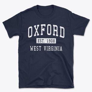 Oxford West Virginia Classic Established Basic T-Shirt