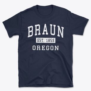 Braun Oregon Classic Established Basic T-Shirt