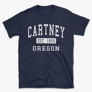 Cartney Oregon Classic Established Basic T-Shirt