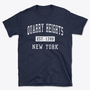 Quarry Heights New York Classic Established Basic T-Shirt