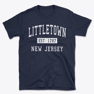 Littletown New Jersey Classic Established Basic T-Shirt