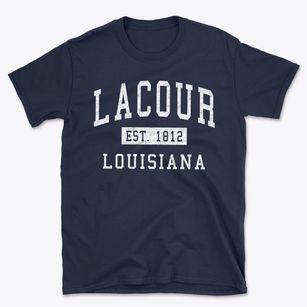 Lacour Louisiana Classic Established Basic T-Shirt