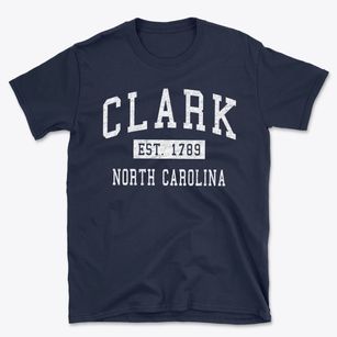 Clark North Carolina Classic Established Basic T-Shirt