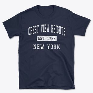 Crest View Heights New York Classic Established Basic T-Shirt