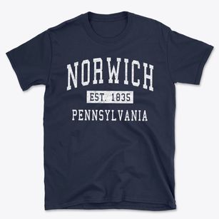 Norwich Pennsylvania Classic Established Basic T-Shirt