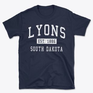 Lyons South Dakota Classic Established Basic T-Shirt