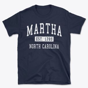 Martha North Carolina Classic Established Basic T-Shirt