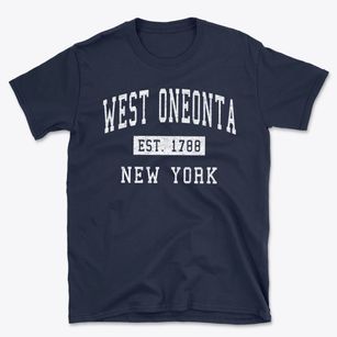 West Oneonta New York Classic Established Basic T-Shirt