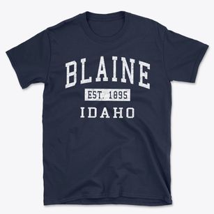 Blaine Idaho Classic Established Basic T-Shirt