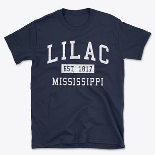 Lilac Mississippi Classic Established Basic T-Shirt