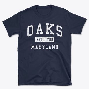 Oaks Maryland Classic Established Basic T-Shirt