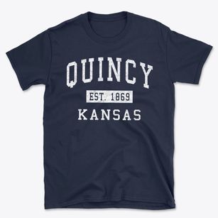 Quincy Kansas Classic Established Basic T-Shirt