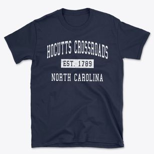 Hocutts Crossroads North Carolina Classic Established Basic T-Shirt