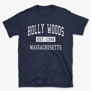 Holly Woods Massachusetts Classic Established Basic T-Shirt