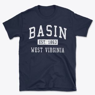 Basin West Virginia Classic Established Basic T-Shirt