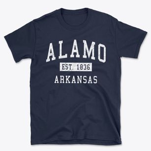 Alamo Arkansas Classic Established Basic T-Shirt
