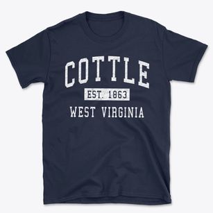 Cottle West Virginia Classic Established Basic T-Shirt